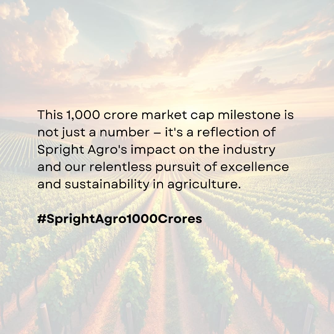 Q2 2024: Spright Agro's net profit jumps  [X]% to ₹6.25 crores! Effective cost management &amp; strategic investments. #SprightAgro1000Crores