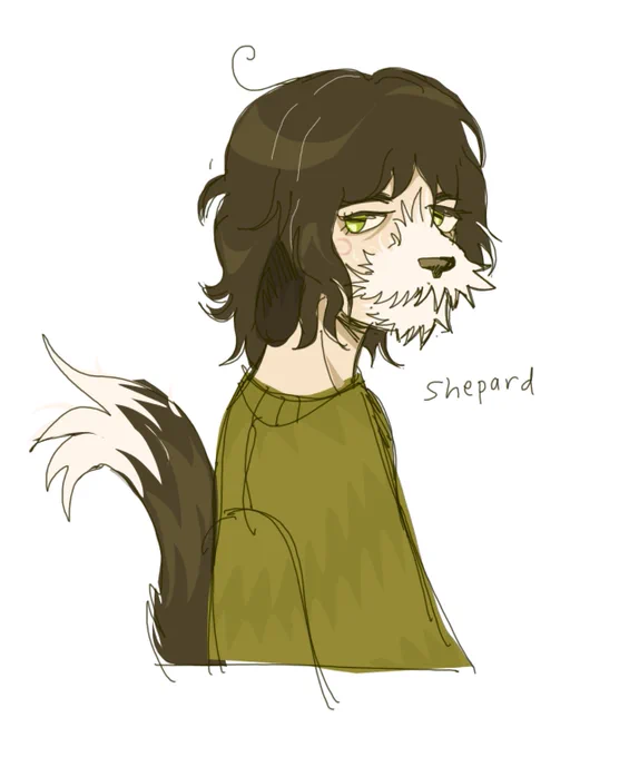 my oc shepard kicks a rock sighs 