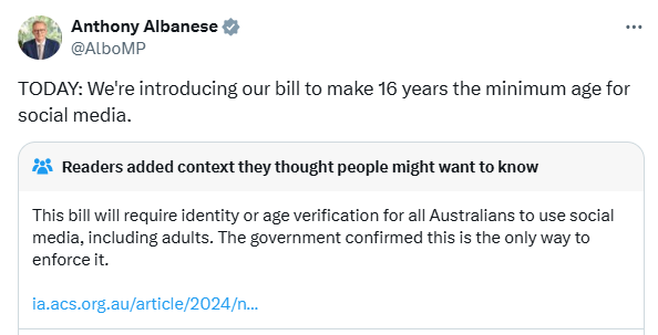 Pauline Hanson 🇦🇺 (@paulinehansonoz) on Twitter photo URGENT: Have Your Say Before It's Too Late!
Labor and the Coalition are trying to rush a Bill to force age verification to use social media through Parliament. 
If you’re worried about its impact, you have only until tomorrow to make a submission 👇
aph.gov.au/Parliamentary_… URGENT: Have Your Say Before It's Too Late!
Labor and the Coalition are trying to rush a Bill to force age verification to use social media through Parliament. 
If you’re worried about its impact, you have only until tomorrow to make a submission 👇
aph.gov.au/Parliamentary_…