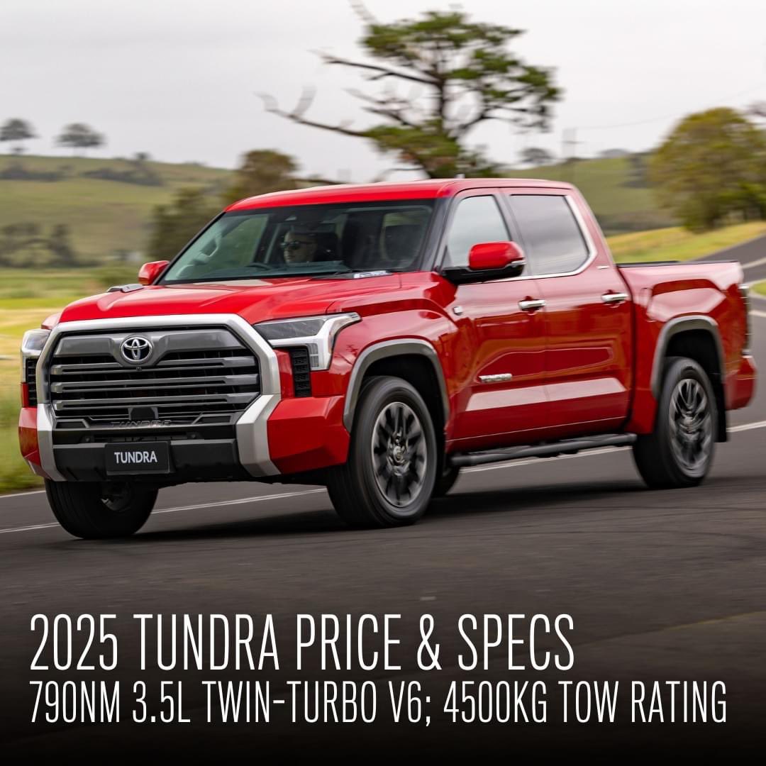 Quin_CC's tweet photo. South Africa, be ready for the Toyota Tundra. 

Having been announced for the Australian market, the Tundra is most likely on its way to RSA. Launch starting price in Australia is $155000. Expect the price to hit R3 Million in Mzansi
#Toyota #Tundra #4x4 #Mzansi #FordRaptorT1 https://t.co/gvYpwYh2Oc