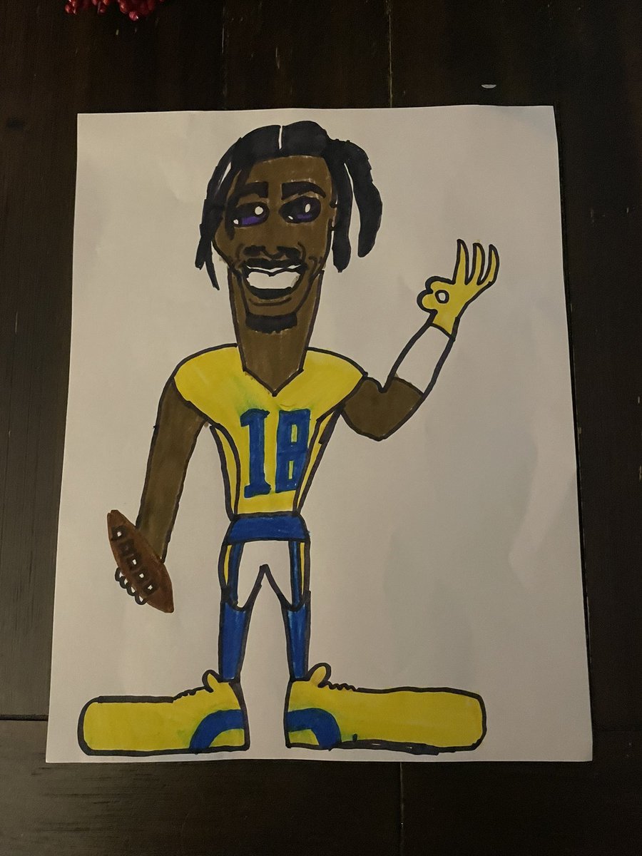nels2884's tweet photo. @JJettas2 our son made this as the BEST WR on the planet.  Any chance you could sign it for him for Christmas? #skol https://t.co/4u17a6RSWf