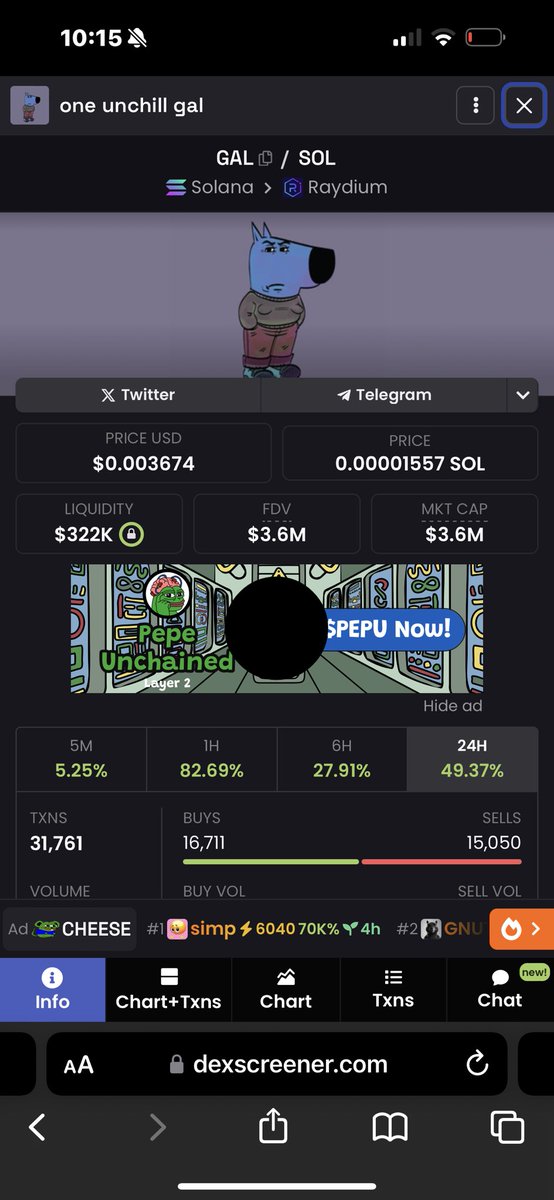 danfuentes_'s tweet photo. $GAL is the Next 50X Memecoin

Created by the same guy that created #Chillguy 

The perfect beta trade if you missed Chillguy

$Pnut beta was $Fred and went to $300M mcap

$Pepe beta was $Brett $Andy and all the Matt Furie cartoons that went +$100M  mcap

$Doge beta $shib

CA 👇 https://t.co/ioHP1b44fR