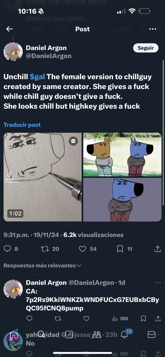 danfuentes_'s tweet photo. $GAL is the Next 50X Memecoin

Created by the same guy that created #Chillguy 

The perfect beta trade if you missed Chillguy

$Pnut beta was $Fred and went to $300M mcap

$Pepe beta was $Brett $Andy and all the Matt Furie cartoons that went +$100M  mcap

$Doge beta $shib

CA 👇 https://t.co/ioHP1b44fR
