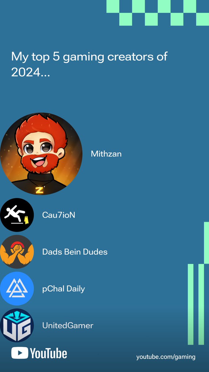 What a list of GOATED creaters to be on my YouTube recap. Shout out to <a href="/Mithzan/">Mithzan</a> and <a href="/Cau7ioN/">C 7 N 💛</a> !!! Thanks for making my year a little more enjoyable with some entertaining content :)