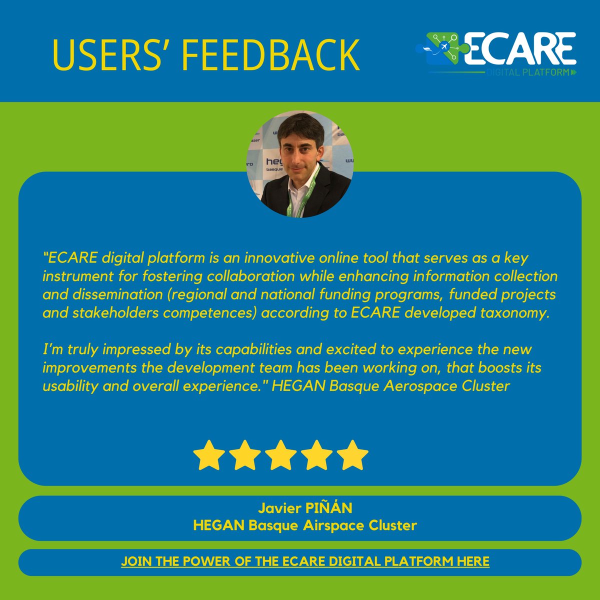 🚀 Can one platform boost aerospace collaboration &amp; innovation? The HEGAN Basque Aerospace Cluster says YES!🥳Join today &amp; lead the future of aerospace innovation!
🔗 ecare-digital-platform.eu
 #ECARE #caju #horizoneu