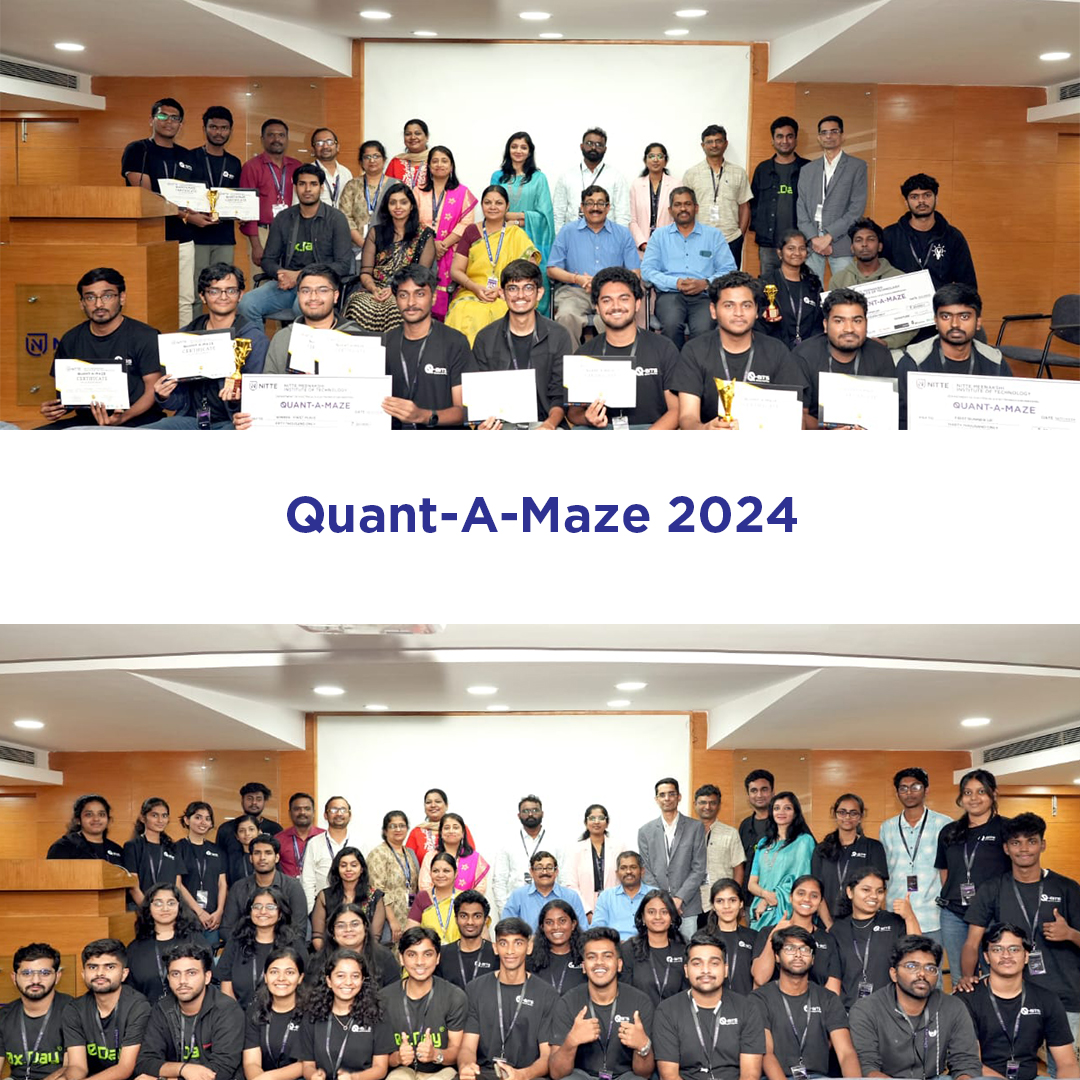 NMITBangalore's tweet image. 📷 Quant-A-Maze 2024📷
India&apos;s premier quantum hackathon by QBits at NMIT saw 140 finalists across 40 teams from 2000+ applicants competing in innovation-driven tracks. 📷

Kudos to all for shaping the future of tech! 📷
#QuantAMaze2024 #Innovation #QuantumHackathon #EmergingTech