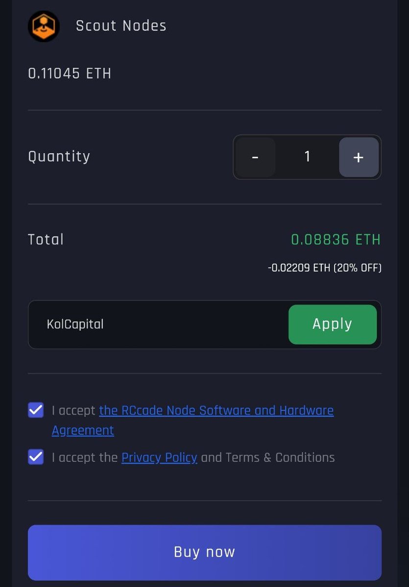 🚨 <a href="/Revolving_Games/">Revolving Games</a> Node Sale has been extended! 🚨

This is your last shot to get up to 20% off Scout Nodes at rcade.seedify.fund/kolcapital  until Nov 25, 1 PM UTC.

Here’s why you need to pay attention:

Created by <a href="/ammarzaeem/"></a> and team - veterans from Rockstar, Activision, EA,