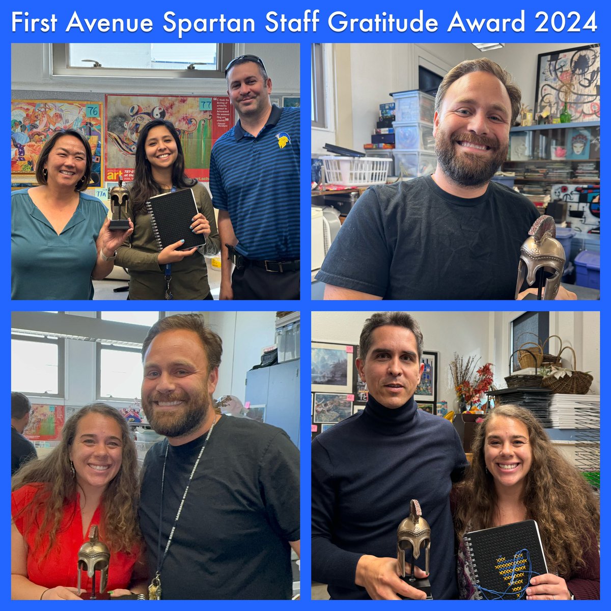 First Ave Spartans (@firstavems) on Twitter photo We’re grateful for our awesome FA staff members for always going above and beyond. Congratulations to all our First Ave Spartan Staff Gratitude Award recipients: Mrs. Stiles, Ms. Esqueda, Mr. Salazar, Ms. Mazzeo, Mr. Colacion. <a href="/ArcadiaUnified/">Arcadia Unified</a> <a href="/mdegraz4/">Michael DeGrazia</a> We’re grateful for our awesome FA staff members for always going above and beyond. Congratulations to all our First Ave Spartan Staff Gratitude Award recipients: Mrs. Stiles, Ms. Esqueda, Mr. Salazar, Ms. Mazzeo, Mr. Colacion. <a href="/ArcadiaUnified/">Arcadia Unified</a> <a href="/mdegraz4/">Michael DeGrazia</a>