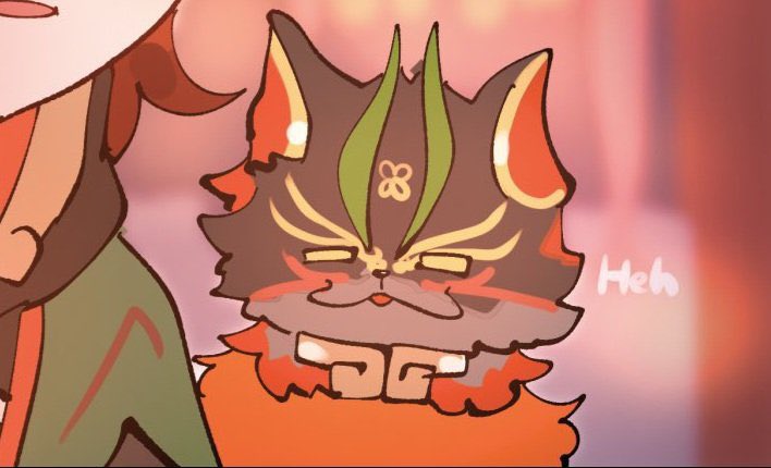 Mischievous smirk emoticon appeared upon the screen in response to his name being shouted.