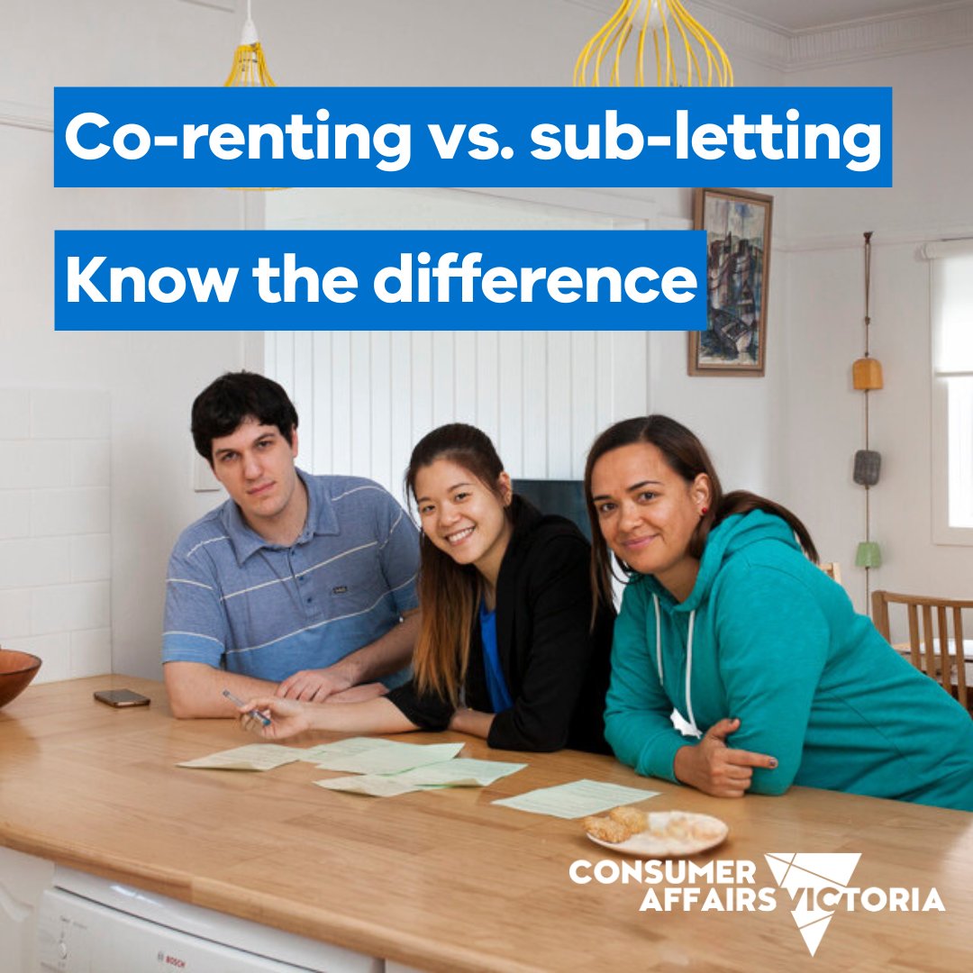 Knowing if you are co-renting or sub-letting is key:

🔑 Co-renting - everyone signs the rental agreement and shares equal responsibility for rent and property care.
🔑 Sub-letting - one person rents part or all of the property from someone who has the rental agreement.

#MelbRE