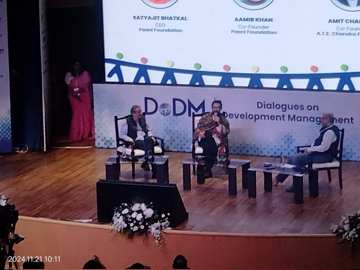 msaikat_14's tweet photo. It was great listening to You Aamir Khan...my matinee idol at Dialogues on Development Management (DoDM 2024). Always loved the way you think and execute differently. https://t.co/lmz79cPzqR