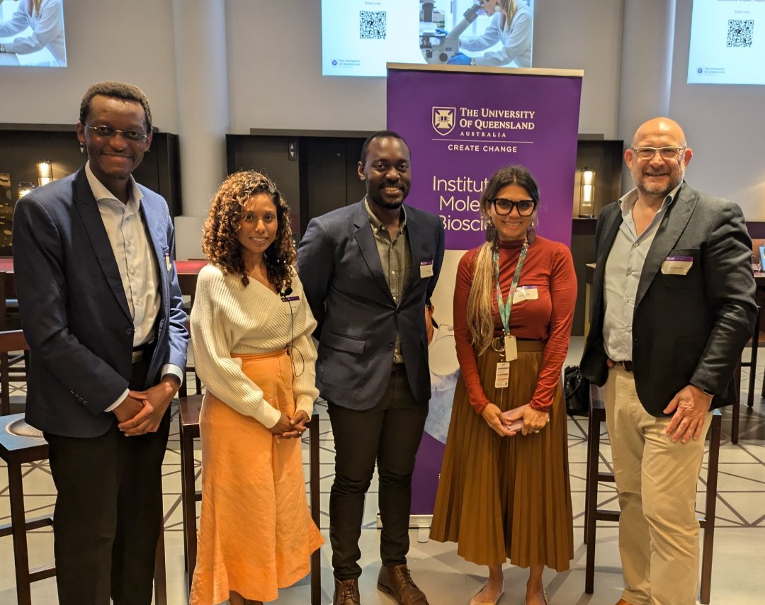 Institute for Molecular Bioscience (@imbatuq) on Twitter photo Thanks for joining us at Cheese and Chats 🧀
We had an inspiring evening exploring the latest advances in precision medicine & efforts to make its benefits accessible to everyone.
<a href="/CCRG_Research/">Critical Care Research Group</a>, <a href="/Nchaffyz/">Nchafatso Obonyo</a>, @ScientistShah, <a href="/LoicYengo/">Loïc Yengo</a>, Dr Samarra Toby, @HendersonLab Thanks for joining us at Cheese and Chats 🧀
We had an inspiring evening exploring the latest advances in precision medicine & efforts to make its benefits accessible to everyone.
<a href="/CCRG_Research/">Critical Care Research Group</a>, <a href="/Nchaffyz/">Nchafatso Obonyo</a>, @ScientistShah, <a href="/LoicYengo/">Loïc Yengo</a>, Dr Samarra Toby, @HendersonLab