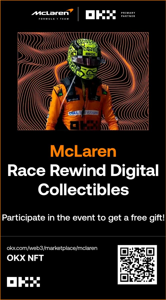 🚨 Don’t miss out! 
In just a few hours, mint the Las Vegas NFT Collection by <a href="/McLarenF1/">McLaren Mastercard Formula 1 Team 🧡</a> 🟧 for FREE on the @OKX Web3 platform! 🌐✨ Be part of the future—don’t let this opportunity slip away! 🔗 #NFT #Web3 #McLarenF1 #OKX #LasVegasNFT #MintFree  @OKXWeb3_CN <a href="/SeedPhoto/">seed.photo</a>