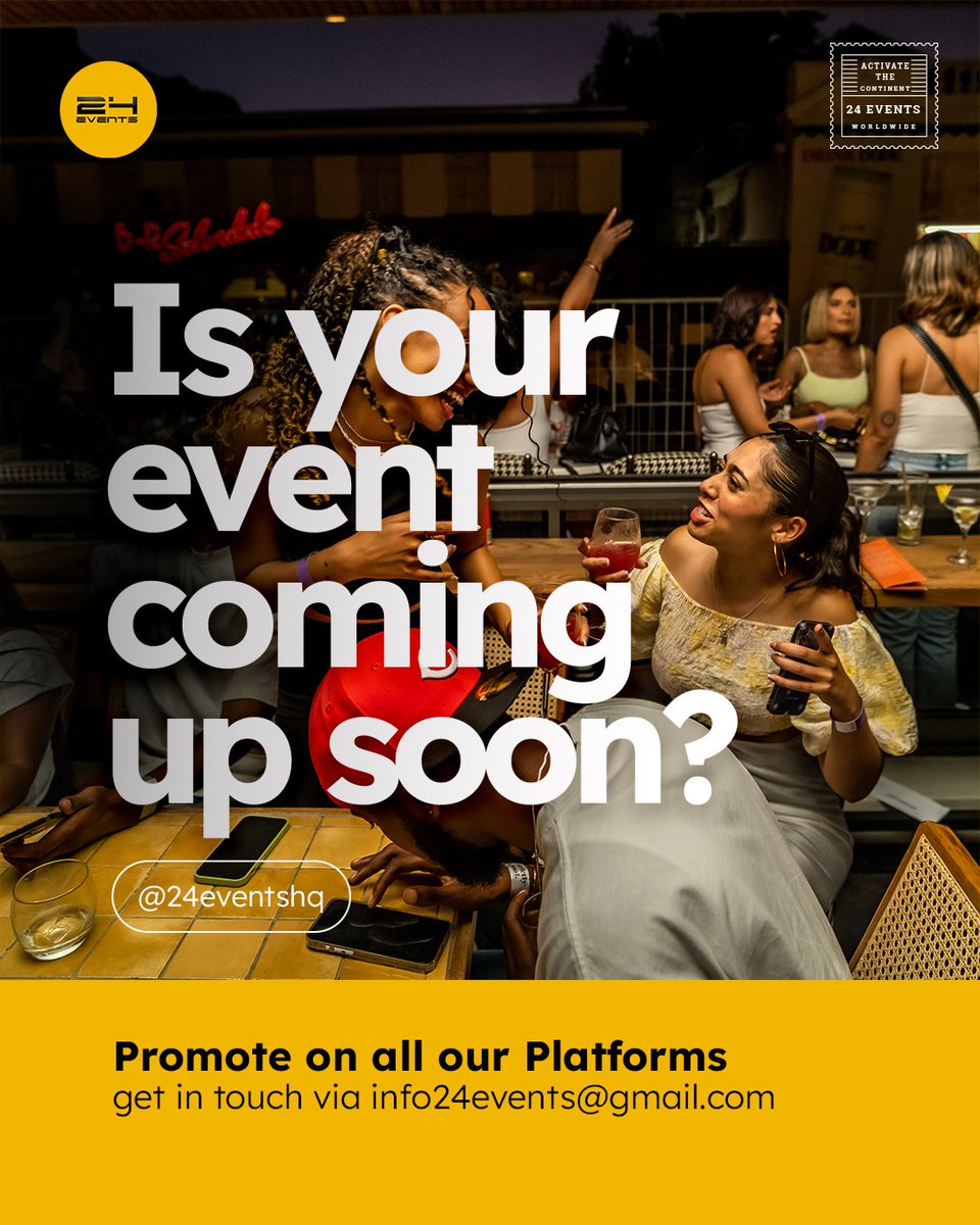 To_GoMobility's tweet photo. Hello Ladies &amp; Gentlemen,

Meet Our Media Partner: @24eventshq 🎉

@24eventshq crafts immersive travel &amp; event experiences worldwide! 🌍✨ And, they are: 

• A launchpad for emerging talents.

• Prioritizing quality experiences for event lovers.

#EventPartner #24Events

1/4 https://t.co/nnjO3WZ3Fr