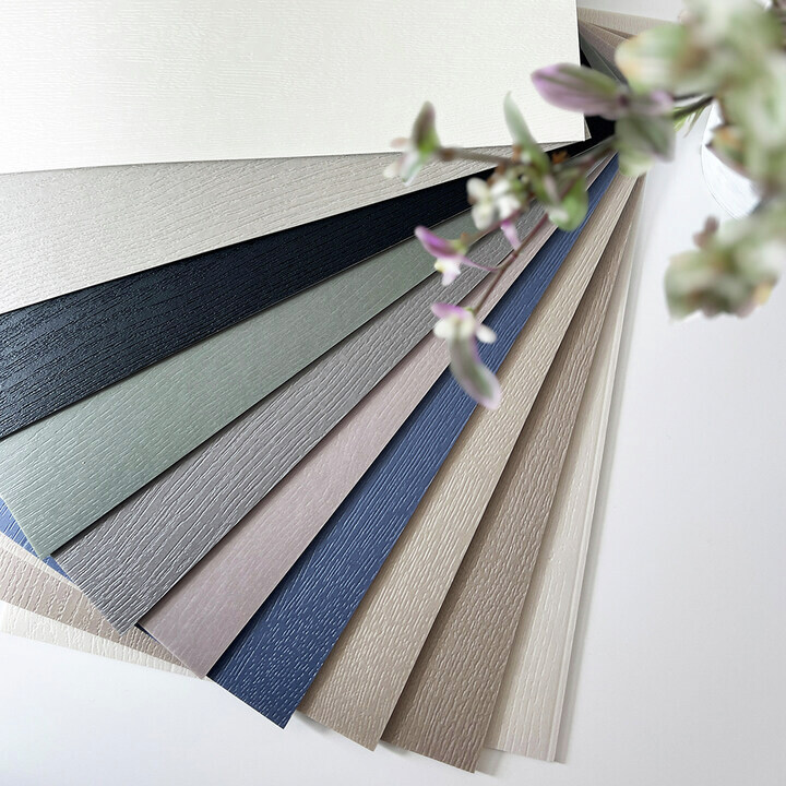 A classic cream to set a neutral feel, modernist white, or pine green to up the au naturel vibe; there are plenty of colours to choose from. And with an endless plank, where the grain just goes on and on, Woodline adds elegance and sophistication to all shapes and sizes of room.