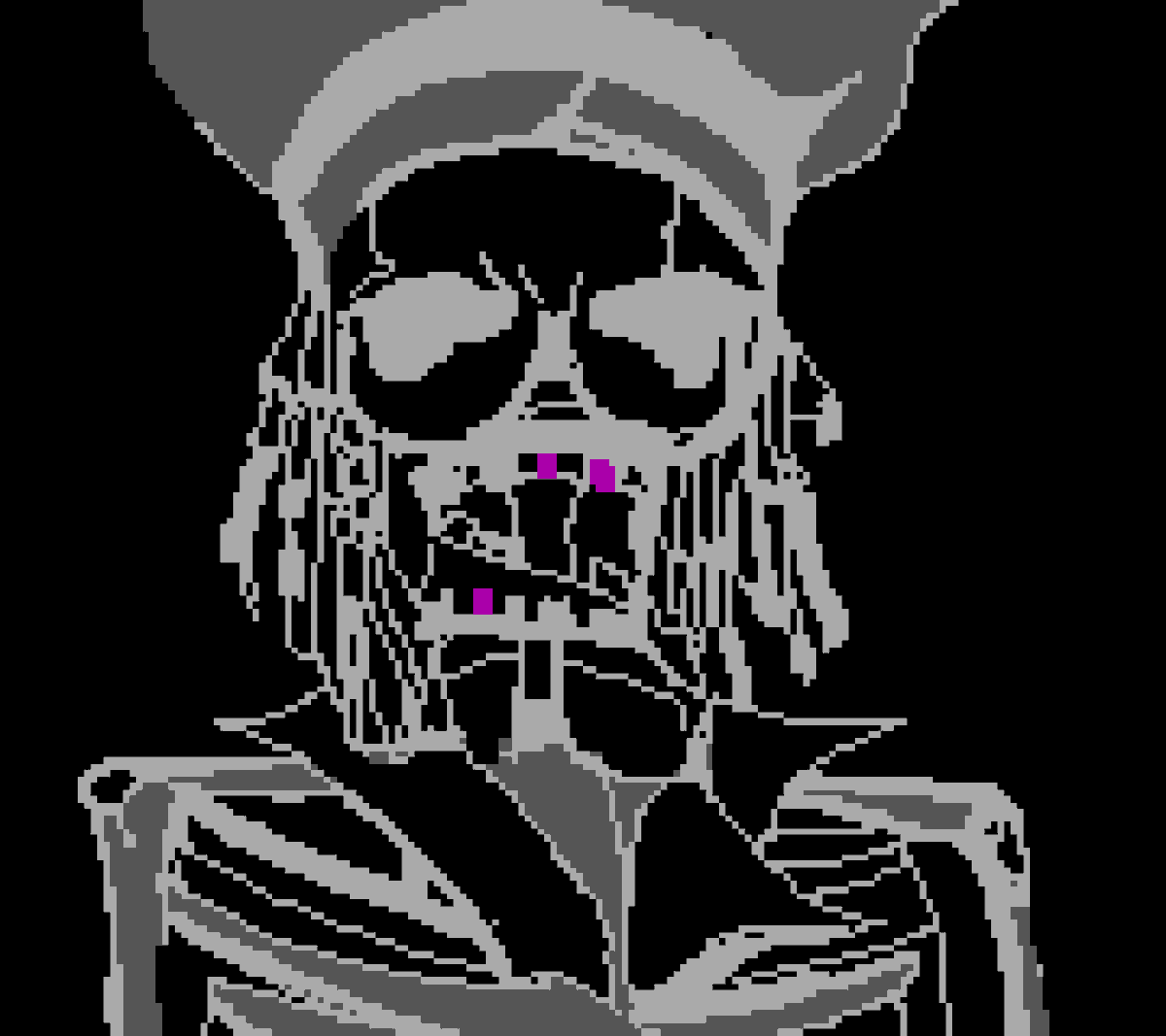 0xpizzatoe's tweet photo. #Pt105 crazy purple: #ANSIart skeleton sailor https://t.co/ir39442LPY