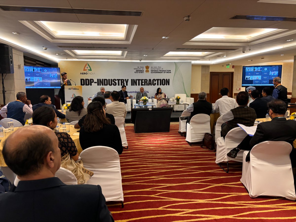 India_iDEX's tweet image. #iDEX hosted an industry interaction with startups &amp;amp; MSMEs. Led by Secretary (DP) Sh Sanjeev Kumar, the event also featured JS (DIP) Sh Amit Satija, JS (P&amp;amp;C) Sh Shalabh Tyagi &amp;amp; JS (LS) Ms Garima Bhagat. The discussions aimed at shaping policies for #iDEX &amp;amp;  #MakeProjects.
