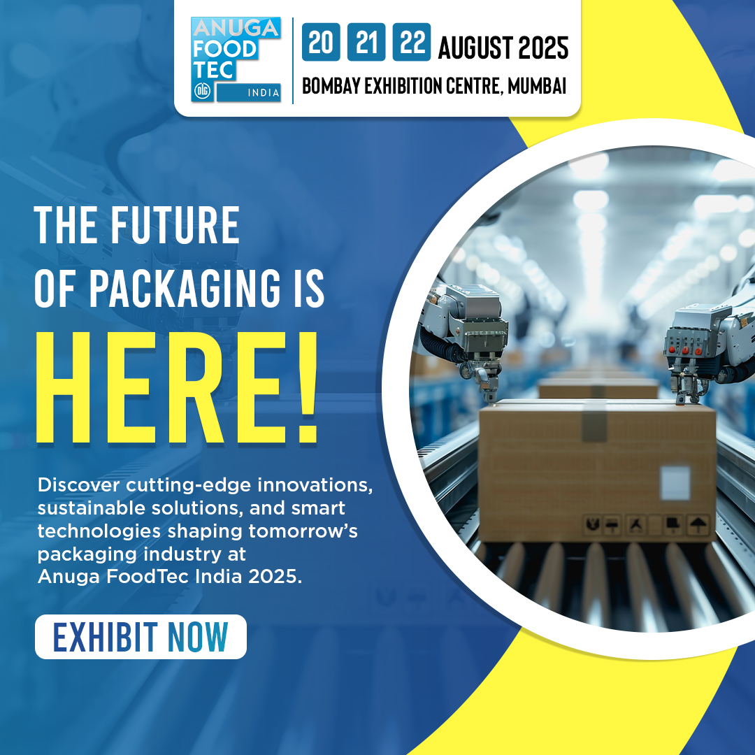 IndiaFoodtec's tweet photo. The Future of Packaging Awaits!

Dive into groundbreaking innovations, sustainable breakthroughs, and the latest in smart packaging technology at Anuga FoodTec India 2025. 🌍

Avail Early Bird Offer: https://t.co/UZDILTZTfv

2024 Post Show Report: https://t.co/pvghiwDvkm https://t.co/Tyrx72Sq4e