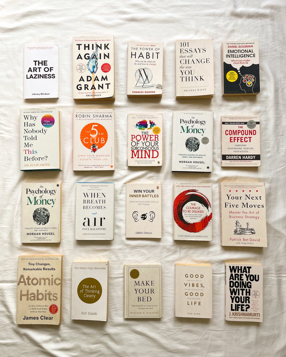 librarymindset's tweet image. If you’re in your 20s, read these 20 books