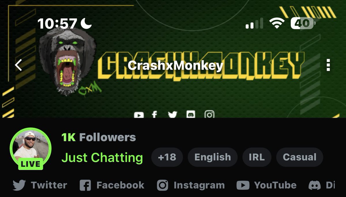 itskingkooda's tweet photo. SHOUTOUT TO MY BOY @CrashxMonkey for hitting that 1k!!!! Thank you for always being the best man I'm so happy for you!!!! Can't wait to see you grow more brotha much love #kickcommunity 
#kick
#GodDid https://t.co/EwWRvDhunz