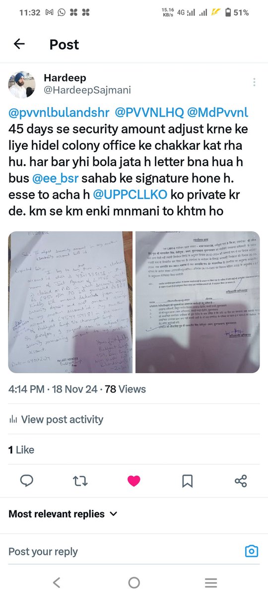 HardeepSajmani's tweet photo. @pvvnlbulandshr abhi tk koi solution nhi hua h... https://t.co/Twm4Le0m66