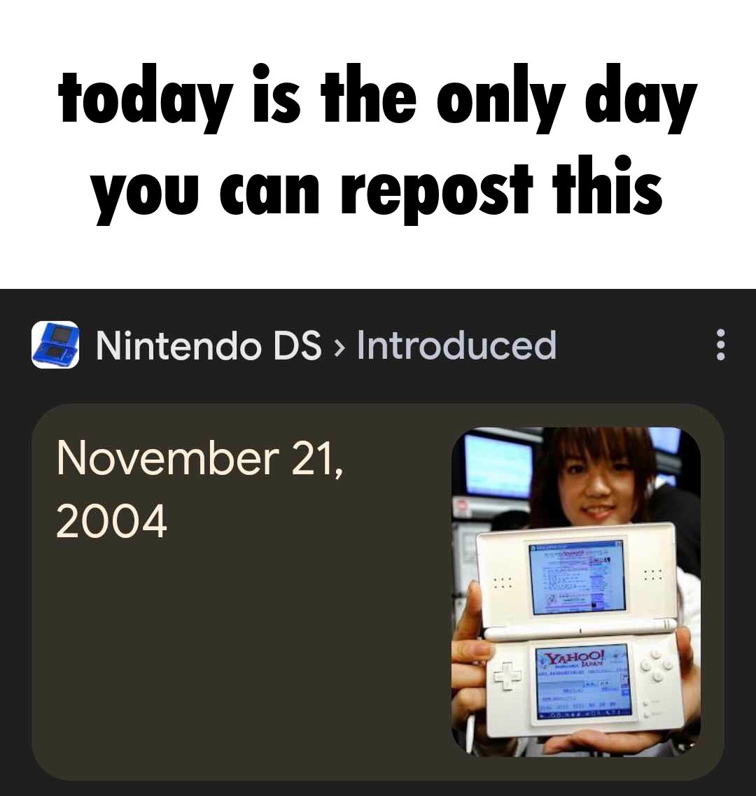 onlydayrepost's tweet image. my nintendogs are still alive somehow