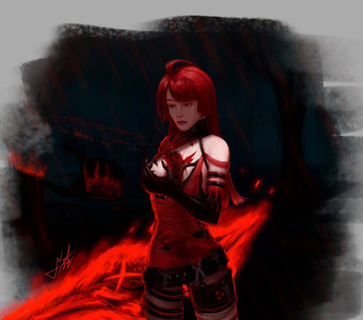 FitoAlterEgo's tweet image. Again, I almost never post, but I'm kind of proud how this one turned out.
#elsword #digitalillustration