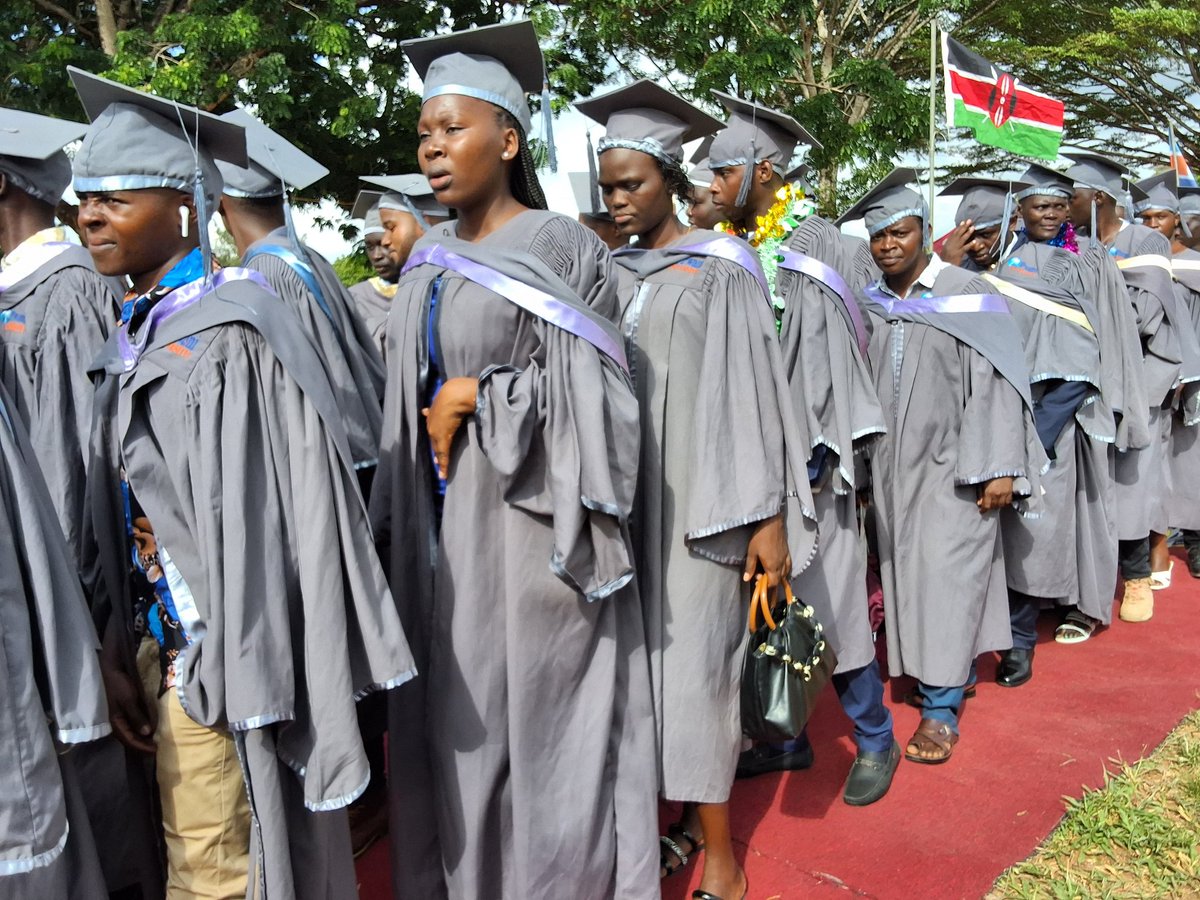 Graduands from various schools are proceeding to the graduation venue in style as they prepare to receive their honours.#pu12thgraduation2024, #PwaniClassOf2024