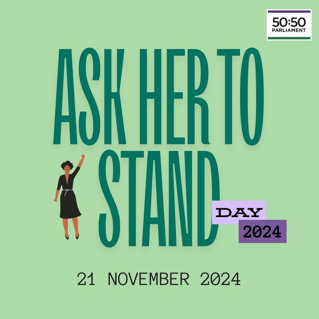 Seeking equality and representation is not controversial. Women are 51% of the population, we should have an equal voice. Equal Seats for an Equal Say. #askhertostand