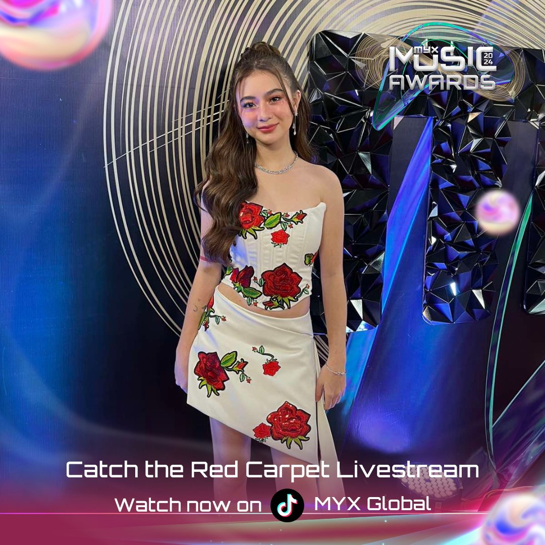 myxglobal's tweet photo. PBB: GEN 11 GRAND WINNER, Fyang Smith graces us with her presence at the MYX Music Awards red carpet 🌹🌹🌹

Watch the #MYXMusicAwards2024 Red Carpet LIVE exclusively on MYX Global TikTok. https://t.co/Yo5Dh4lV9e
