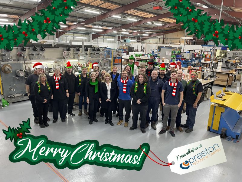 Merry Christmas from Preston Technical! 🎄

From all of us here at Preston Technical, we wish you a Merry Christmas and a prosperous 2025! ✨