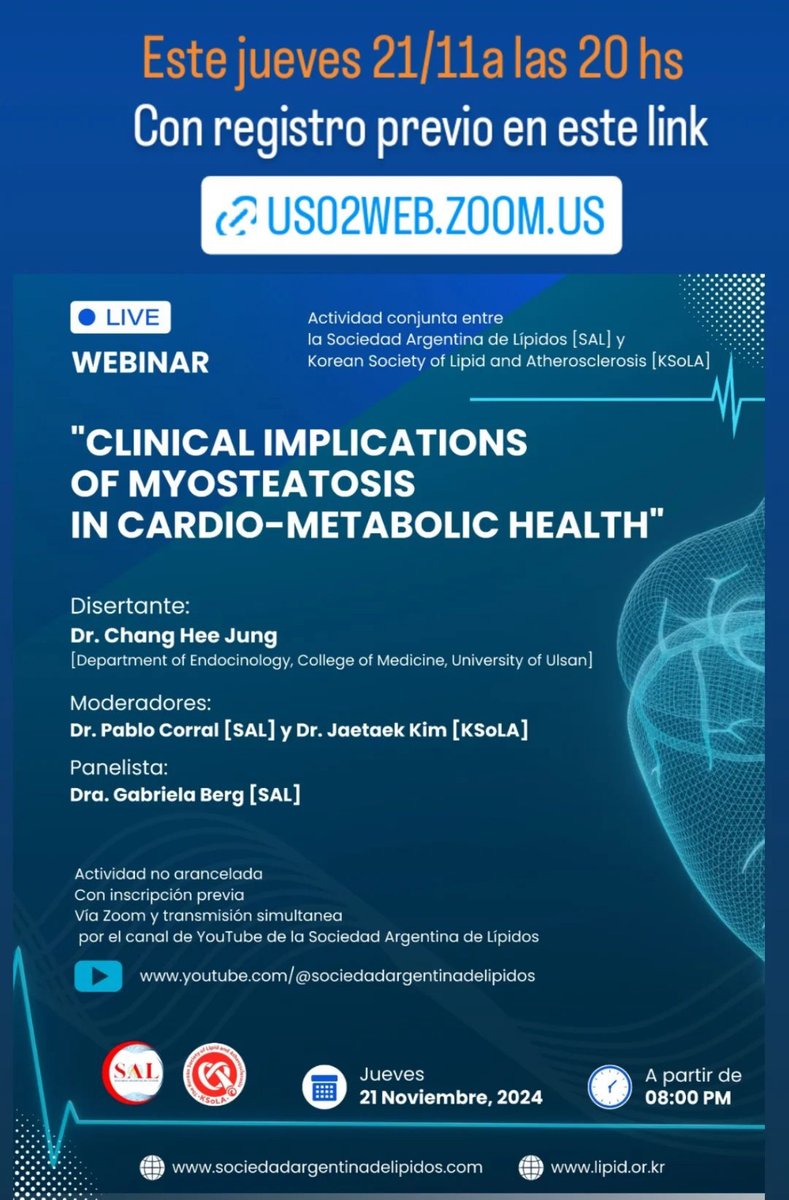 👉Clinical Implications of Myosteatosis in Cardio-Metabolic Health

☝️Sarcopenia is a muscular disease characterized by the gradual loss of muscle mass and strength, but it is a more complex condition that cannot be fully explained by this loss alone.
As muscle mass and function