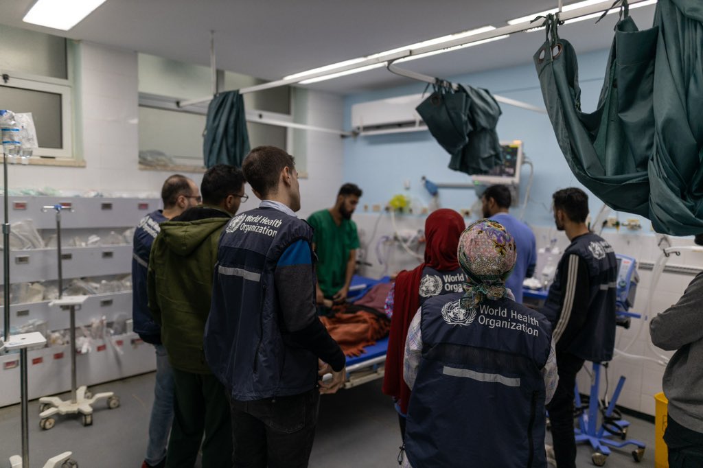 DrTedros's tweet photo. .@WHO and partners evacuated six patients - three children and three adults - and seven companions from #Gaza to #Jordan. Two patients will be further transferred to the United States, while 4 will remain in Jordan for specialised care. 

Four patients are suffering from war injuries and two require cancer treatment. 

We thank partners in 🇯🇴 and 🇺🇸 for their support. 

We continue to urge for all possible corridors to be used for medical evacuations, as at least 12,000 patients need urgent specialist health care outside Gaza.