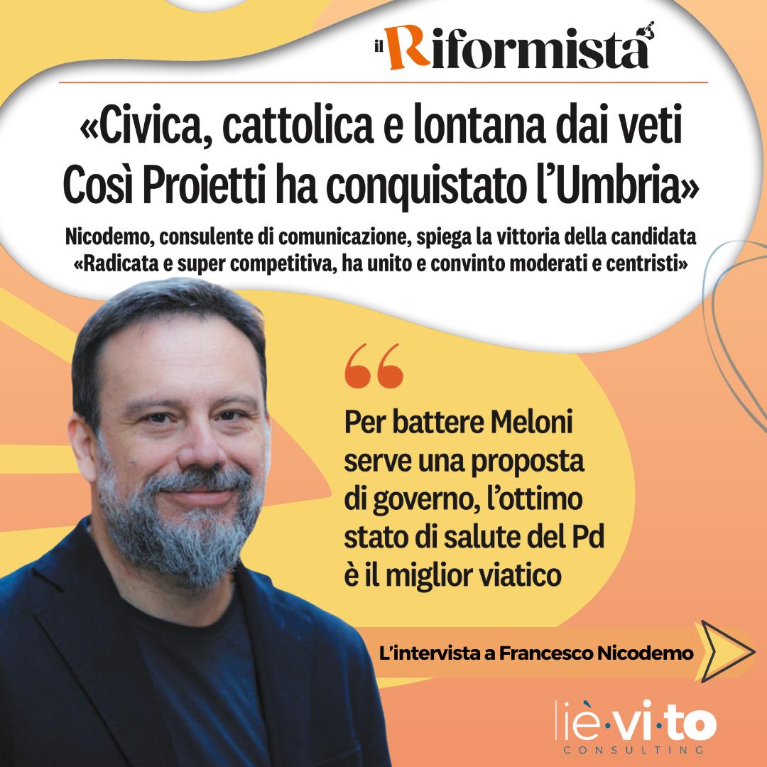 Lievito_'s tweet photo. 🗳️ Come sapete, siamo stati al fianco di #StefaniaProietti nella campagna elettorale in #Umbria.  Ne parla @fnicodemo su @ilriformista
#LievitoConsulting https://t.co/fR8OJ16neZ