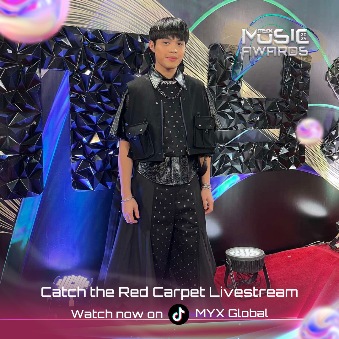 Elijah Canlas is killin' it with his outfit on the red carpet 🖤

Watch the #MYXMusicAwards2024 Red Carpet LIVE exclusively on MYX Global TikTok.