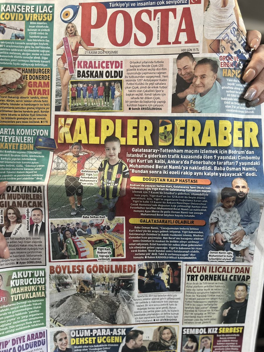 Galatasaray ve Fenerbahçe bir kalpte yaşayacak’ haberimizle manşetlerdeyiz🗞️♥️ 
.
.
<a href="/CemalCoskunTR/">Cemal Coşkun 🇹🇷</a> 
<a href="/ErsinErcann/">Ersin ERCAN</a>
