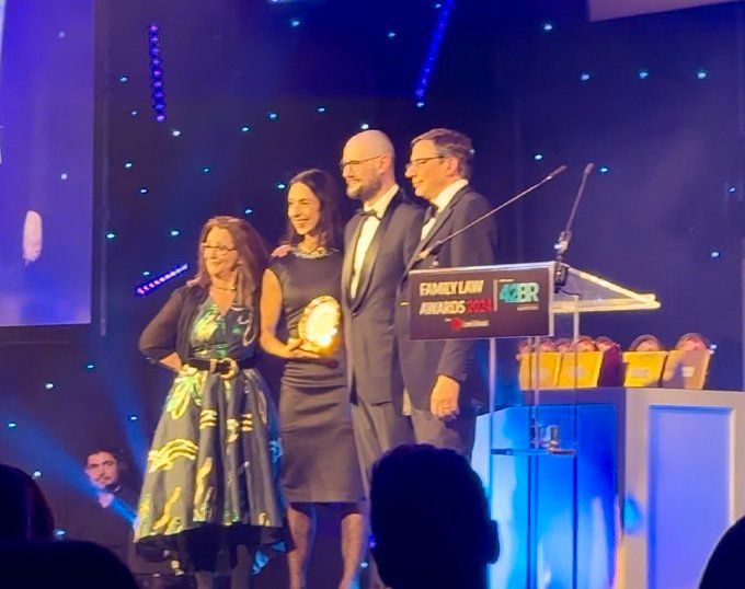 🤩 We are delighted to have won the Family Law Commentator of the Year award at last night's #FamilyLawAwards

🎧 🗣️ Our amazing Talking Family Law co-hosts Anita Mehta <a href="/4PBFamilyLaw/">4PB</a> &amp; Simon Blain <a href="/ForstersLLP/">Forsters LLP</a> were on hand to pick up the trophy.🏆
