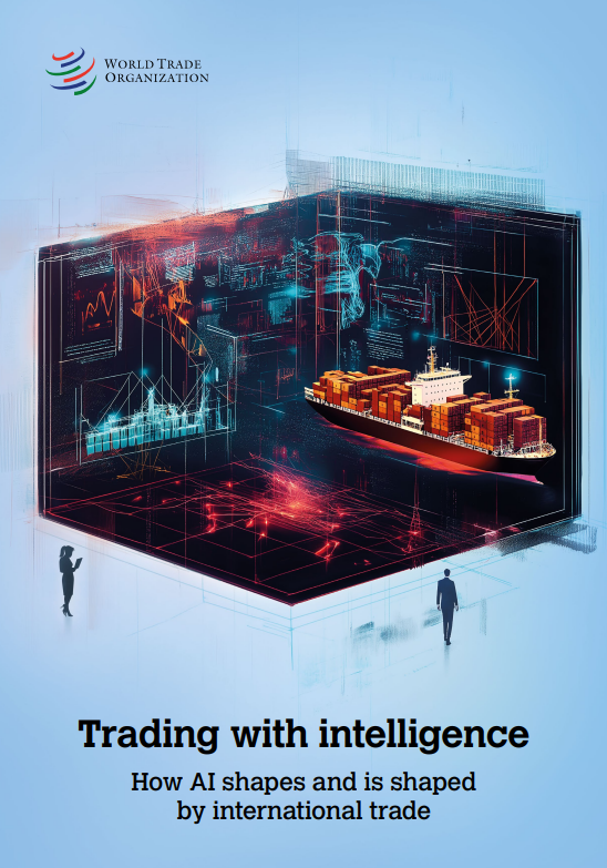 wto's tweet photo. How can AI reduce trade costs or reshape trade in services? what role can the WTO play in this area? Find the answers and explore how AI is impacting global trade in the WTO's latest report: https://t.co/TJSzsbsYhV https://t.co/8zor8VQsoj