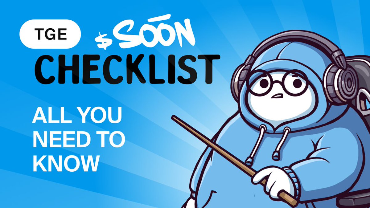 🙄 Feeling lost about completing the Checklist for the $SOON token TGE Airdrop?
✅ Stop worrying; start watching! This video will answer all your questions!
The guide is here: 
📌 youtu.be/JeN9_aXS7q0