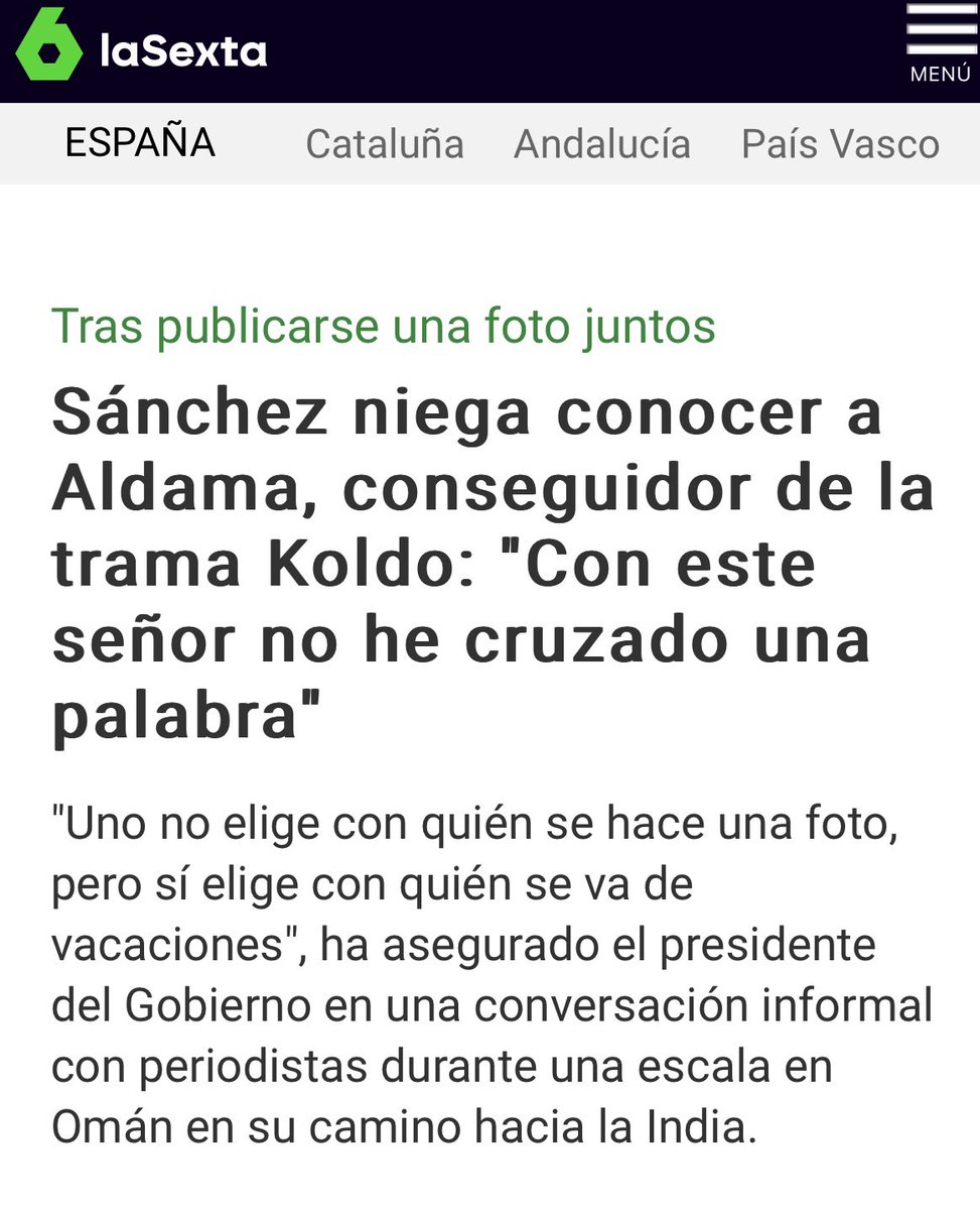 ❌ Ha hecho de la mentira una forma de hacer política 

✅ Sánchez MIENTE