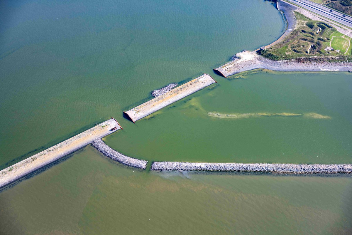 waddentweets's tweet photo. Een voordeur naar het achterland 🚪🐟 Door de Vismigratierivier trekken miljoenen vissen straks vrij tussen de Waddenzee en het IJsselmeer. Via het gebied op deze foto’s zwemmen de vissen vanaf zee de rivier op, nét als bij een echte riviermonding. Lees: https://t.co/72umgZ5Rmt https://t.co/jNooDRbNlw