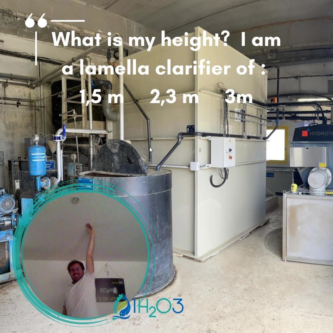 What is my height?  I am a lamella clarifier of : 1,5 m     2,3 m     3m