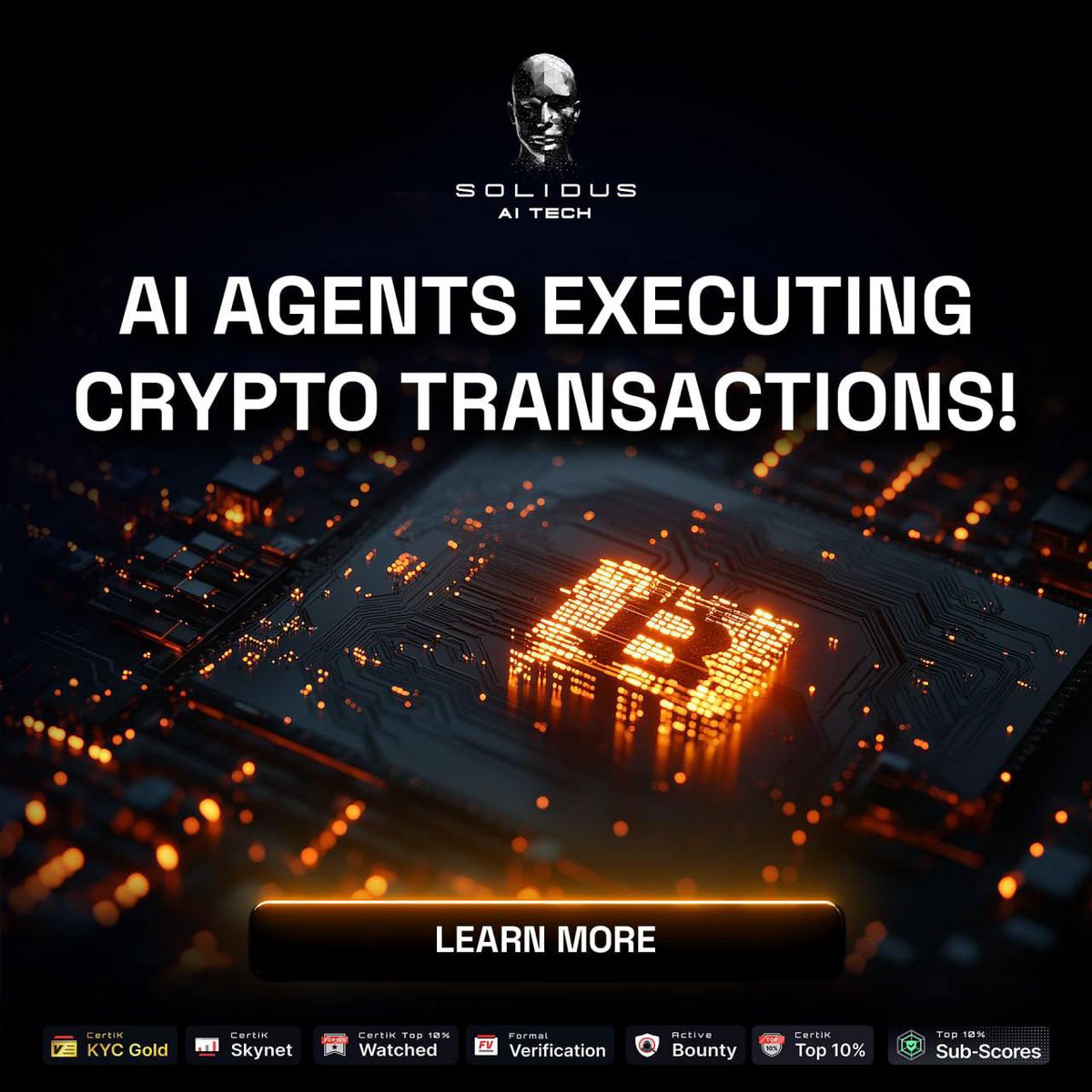 🤖 AI Agents Executing Crypto Transactions! Imagine a world where AI Agents  like those from Solidus AI Tech handle transactions for you, seamlessly,  securely, and at lightning speed. From executing trades to