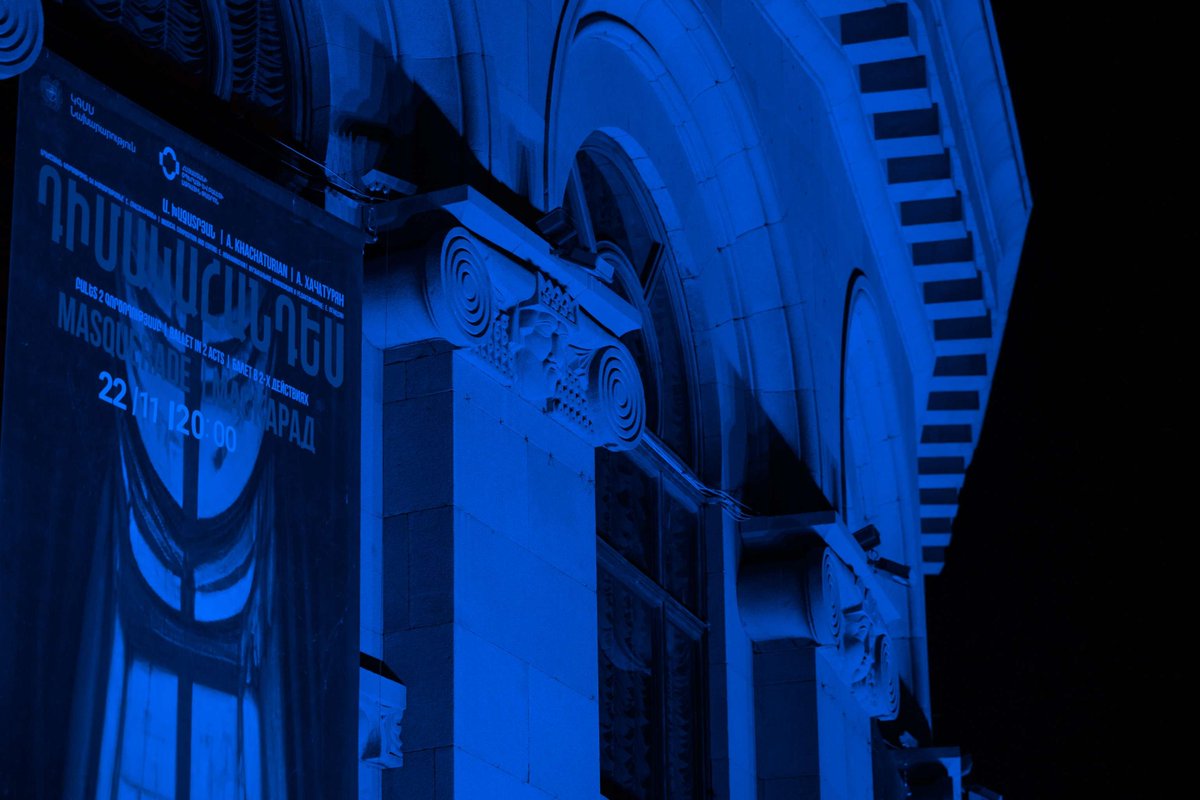 unicefarmenia's tweet photo. In celebration of #WorldChildrensDay, the National Academic Theatre of Opera and Ballet shone brightly in UNICEF's iconic #blue, symbolizing our commitment to #childrights and well-being. 

#ForEveryChild. every right 💙

🔗 https://t.co/Xz04W3PYc7 https://t.co/gsG7mbEifM