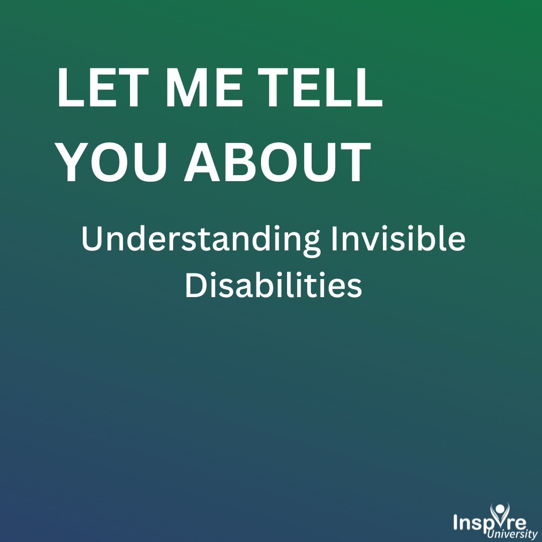 JonathanSlifka's tweet image. Please visit the blog section of my website jonslifka.com for my thoughts on understanding invisible disabilities. #InspireU #DisabilityInclusion #DisabilityAction #InspirationalSpeaker #MotivationalSpeaker