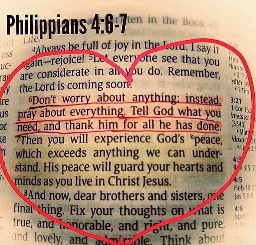 Holy__Bible1's tweet photo. Philippians 4:6-7 https://t.co/StN7odaDA4