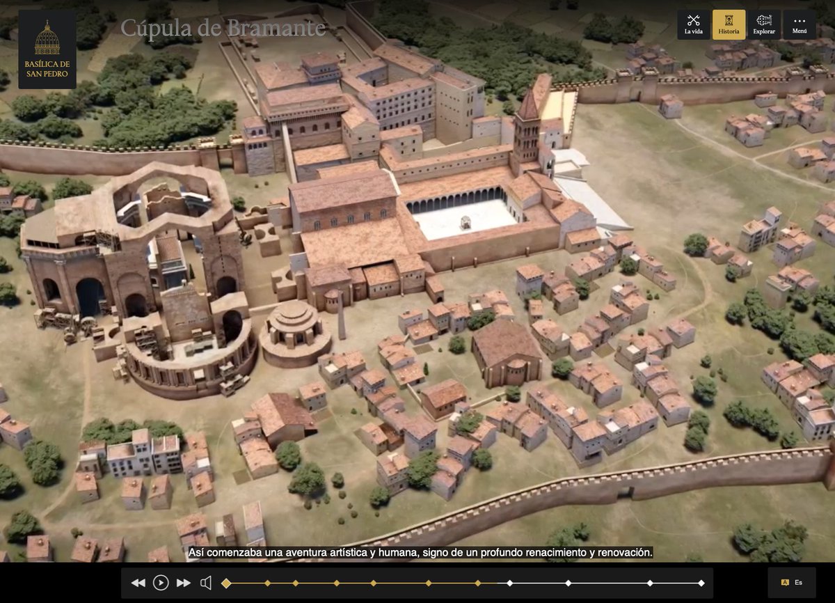 3dStoa's tweet photo. @iconem @Microsoft @par_virtual @antigua_roma @DespertaFerro Aunque la visita presencial a la exposición permitirá disfrutar de la historia de la basílica de San Pedro en el propio Vaticano, ya puede disfrutarse de la web inmersiva desde aquí: https://t.co/gqkZj7ALWK https://t.co/AdheKsLwsK