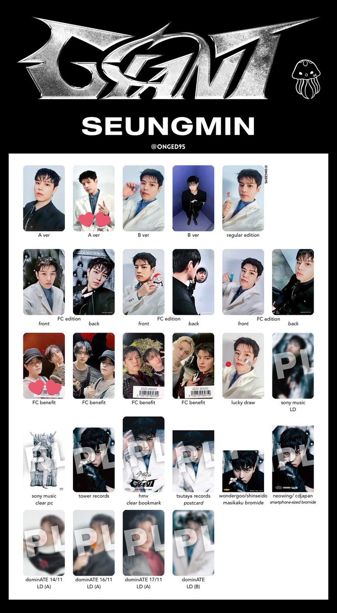 straykids スキズ GIANT トレカ 交換

(譲) リノ チャンビン ヒョンジン 
  　　ハン アイエン

(求) フィリックス スンミン 画像💕
 　 　ID Aスンミン、Bフィリックス

郵送での交換。
お気軽にお声掛けください！

#スキズ交換 #straykids交換