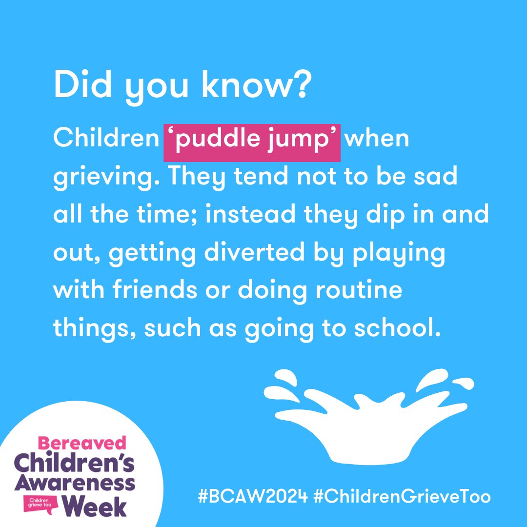 For resources on how to support a bereaved child, visit 👉 childhoodbereavement.ie

#BCAW2024 #BCAW #ChildrenGrieveToo