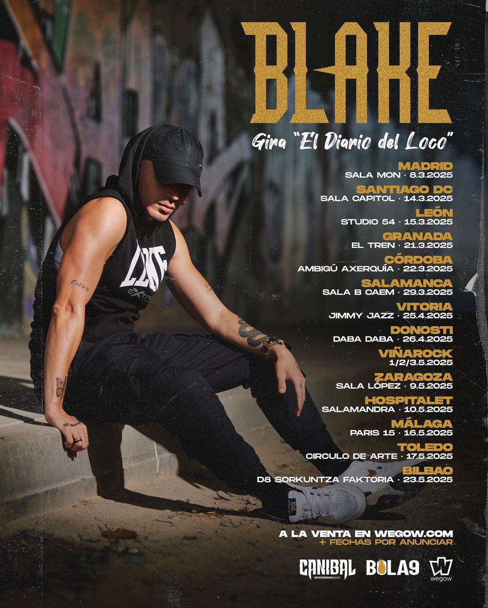 BlakeGC's tweet photo. Volvemos fuerte😈🔥

primeras fechas de la próxima gira
MAÑANA / 12:00 se abre la venta de entradas en Wegow 🚨 https://t.co/XBeEIGR95H